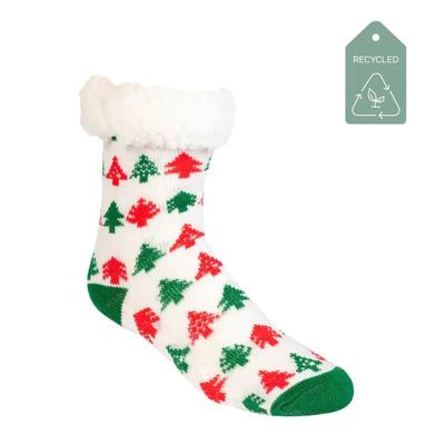 Pudus Christmas Pinetrees - Recycled Slipper Socks...