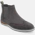 Vance Co. Shoes Thorpe Wingtip Chelsea Boot - Grey - 8