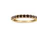 Haus of Brilliance 10K Yellow Gold Plated .925 Sterling Silver 1/4 Cttw Champagne Diamond Band Ring (K-L Color, I1-I2 Clarity) - Gold - 9