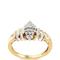 Haus of Brilliance 10K Yellow Gold 1/2 Cttw Diamond Pear Shaped Head And Multi Row Channel Set Shank Ring - Ring Size 7 - Gold - 7