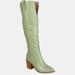 Journee Collection Journee Collection Women's Tru Comfort Foam Wide Width Extra Wide Calf Therese - Green - 7.5