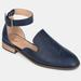 Journee Collection Women's Wide Width Loreta Flat - Blue - 5.5