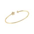 LuvMyJewelry Starry Night Adjustable Diamond Cuff In 14K Yellow Gold Vermeil On Sterling Silver - Gold