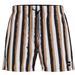 Hugo Boss Men's Fyn Vertical Stripe Swim Trunks - Brown