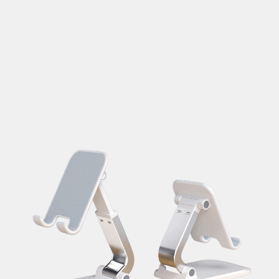 Vigor Q7 Multi-function Lift Phone Stand for Desk Portable Foldable Artifact - Grey