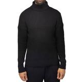 X RAY Cable Knit Turtleneck Sweater - Black - 3XL
