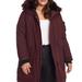 Alpine North Women's Vegan Down Recycled Long Parka, Plus Size - Grape - Purple