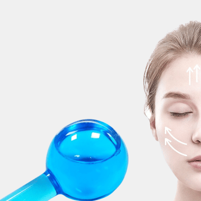 Vigor Cooling Ice Globes Facial Massager Tool Face Neck Lifting Body Cryo Sticks - 2 Pcs - Blue