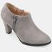 Journee Collection Journee Collection Women's Comfort Wide Width Sanzi Bootie - Grey - 7.5