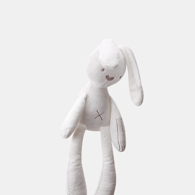 Vigor Cuddly Soft Long Ears Legs Security Bunny cozy feel - White