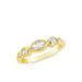 Sterling Forever Mylena CZ Band Ring - Yellow - 8
