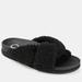 Journee Collection Women's Dalynnda Slipper - Black - 8