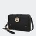 MKF Collection by Mia K Sage Cell-Phone - Wallet Crossbody Bag With Optional Wristlet - Black