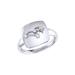 LuvMyJewelry Leo Lion Peridot & Diamond Constellation Signet Ring in Sterling Silver - Grey - 5.5