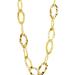 Sterling Forever Wyn Hammered Chain Necklace - Gold