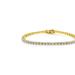 Haus of Brilliance 14K Yellow Gold Plated .925 Sterling Silver 5.00 cttw 4-Prong Set Brilliant Round-Cut Diamond Classic Tennis Bracelet - Yellow - 7