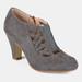 Journee Collection Journee Collection Women's Wide-Width Piper Bootie - Grey - 9