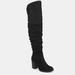Journee Collection Journee Collection Women's Wide Calf Kaison Boot - Black - 7.5