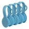 Fresh Fab Finds 4Packs Magnetic Cable Clips Magnet Earphone Wrap Cord Organizer Holder Soft Silicone For Headphones USB Cable Bookmark Ties - Blue