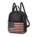 MKF Collection by Mia K Briella Vegan Leather Womenâ€™s Flag Backpack - Black