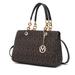 MKF Collection by Mia K Sirna M Signature Tote Bag - Brown
