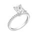 Diamonbliss Radiant Emerald Cut Solitaire Ring - Grey - 5