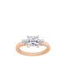 Diamonbliss Princess 3-Stone Ring - Pink - CARAT: 1/SIZE: 9