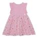 Deux Par Deux Short Sleeve Frill Dress With Tulle Print Skirt Pink - Pink - 24M