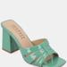 Journee Collection Women's Ellington Sandals - Green - 9.5