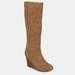 Journee Collection Journee Collection Women's Wide Calf Langly Boot - Brown - 8