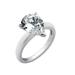 Diamonbliss Solitaire Pear Cocktail Ring - Grey - CARAT: 3/SIZE: 6