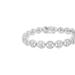Haus of Brilliance .925 Sterling Silver 1.0 Cttw Diamond Nested Circle Miracle Set Open Wheel 7" Fashion Link Bracelet - White - 7