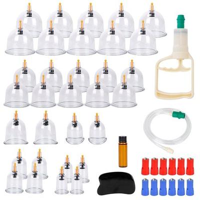 Fresh Fab Finds 32 Cups Chinese Massage Therapy Cupping Set Body Vacuum Suction Kit Acupoint Massage Kit