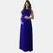 Vigor Maternity Clothes Maternity Gowns For Photoshoot Maternity Dress Photoshoot - Blue - S