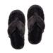 Pudus Recycled Cottontail Flip Flop Slippers - Charcoal - Black - M