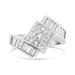 Haus of Brilliance 14K White Gold 2 1/5 Cttw Invisible-Set Princess And Channel-Set Baguette Diamond Bypass Kite-Set Ring - G-H Color, VS2-SI1 Clarity - Size 6.5 - White - 6.5