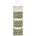 Fresh Fab Finds Wall Mounted Storage Bag Door Closet Hanging Storage Bag Organizer Waterproof 3 Pockets Pouch - Green