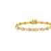Haus of Brilliance 10K Yellow Gold Plated Sterling Silver 1/4 cttw Diamond 4 Leaf Clover Link Tennis Bracelet - Yellow - 7