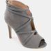 Journee Collection Journee Collection Women's Wide Width Samara Bootie - Grey - 8