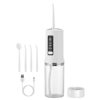 VYSN Portable Water Flosser Cordless Rechargeable Dental Oral Irrigator Waterproof Teeth Cleaner With 3 Modes 4 Nozzles 7.8oz Detachable Water Tank