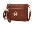 MKF Collection by Mia K Roonie Milan M Signature Crossbody Wristlet - Brown