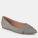 Journee Collection Women's Winslo Flat - Grey - 9