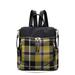 MKF Collection by Mia K Nishi Nylon Plaid Backpack for Women's - Yellow