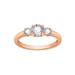 Diamonbliss Round 3-Stone Ring - Pink - CARAT: 3/SIZE: 6