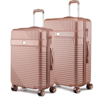 MKF Collection by Mia K Mykonos Luggage Set-Extra Large And Large - 2 pieces - Pink