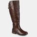 Journee Collection Journee Collection Women's Extra Wide Calf Tori Boot - Brown - 8.5