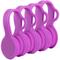 Fresh Fab Finds 4Packs Magnetic Cable Clips Magnet Earphone Wrap Cord Organizer Holder Soft Silicone For Headphones USB Cable Bookmark Ties - Purple