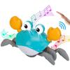 Fresh Fab Finds Crawling Crab Baby Toy With Music And LED Light For Kid Interactive Learning Toy Automatically Avoid Obstacles Walking Dancing Toy - Multi