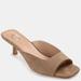 Journee Collection Women's Larna pump Heel - Brown - 5.5