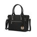 MKF Collection by Mia K Cairo M Signature Satchel Bag - Black